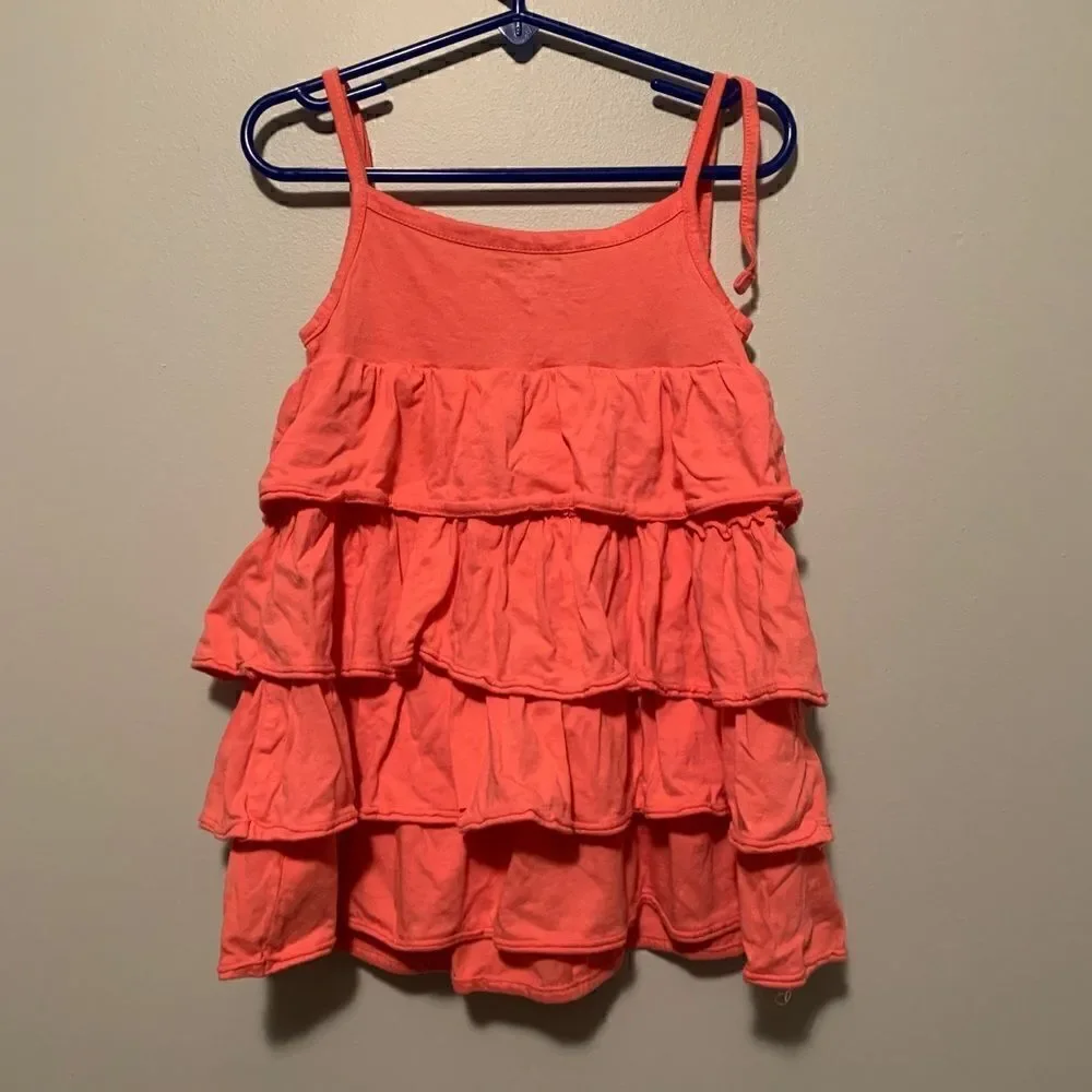 Girl's Peach OshKosh Ruffle Dress